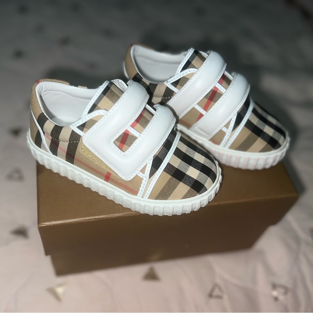 Burberry Baby Mark Check Sneakers